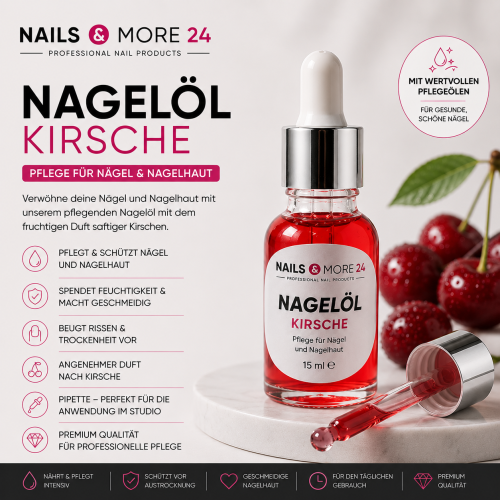 NAM24 Nagelöl - Kirsche 15ml mit Pipette